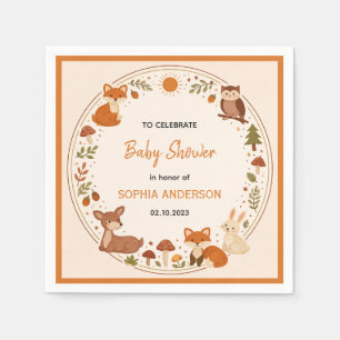 Servilleta De Papel Cumpleaños Retro Personalizado Neon Años 80 - Dive