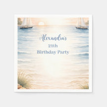 Cumpleaños Sereno de Vela Costera