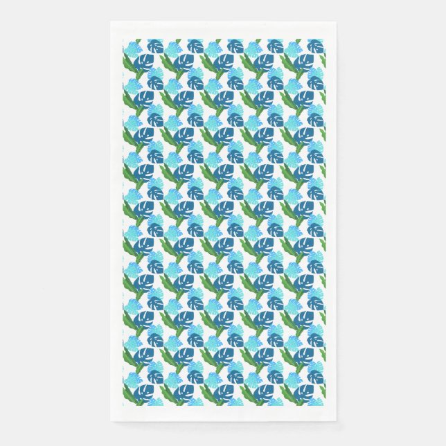 Servilleta De Papel Cumpleaños Sol Tropical Y Sueños De Palmeras (Anverso)