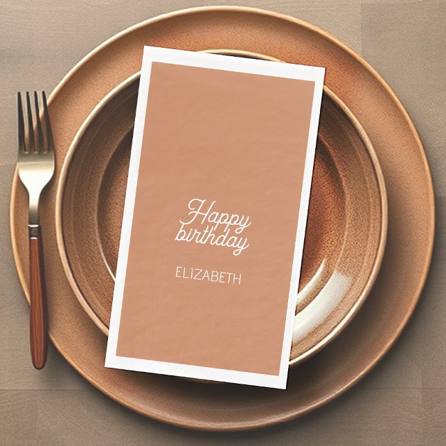 Servilleta De Papel Cumpleaños suave de chocolate marrón (Subido por el creador)