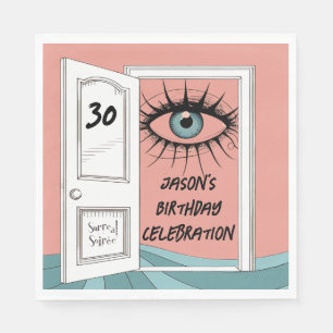 Servilleta De Papel Cumpleaños surrealista, 30.ª historia surrealista