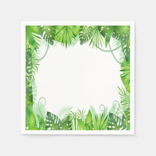 Servilleta De Papel Cumpleaños Tropical Salvaje Uno