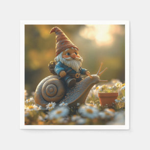 Servilleta De Papel Cúmulo caprichoso en el mágico jardín