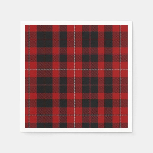 Servilleta De Papel Cunningham Clan Tartan Plaid Paper Napkins (Anverso)