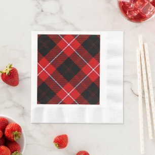 Servilleta De Papel Cunningham Tartan Red Black Plaid