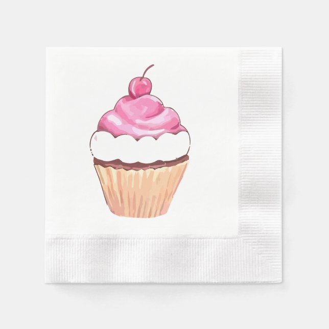 Servilleta De Papel Cupakes Napkins (Anverso)