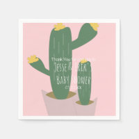 Cupcakes de Cactus Agradecimiento para Baby Shower
