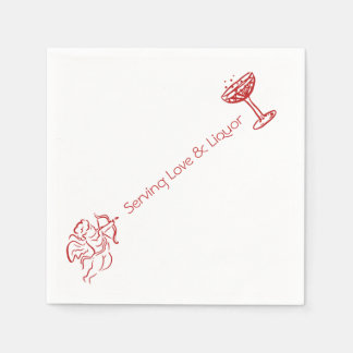 Servilleta De Papel Cupid Cocktail Napkins