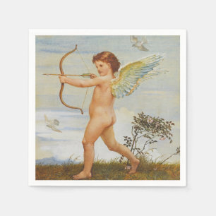 Servilleta De Papel Cupido antiguo con arco de Walter Crane