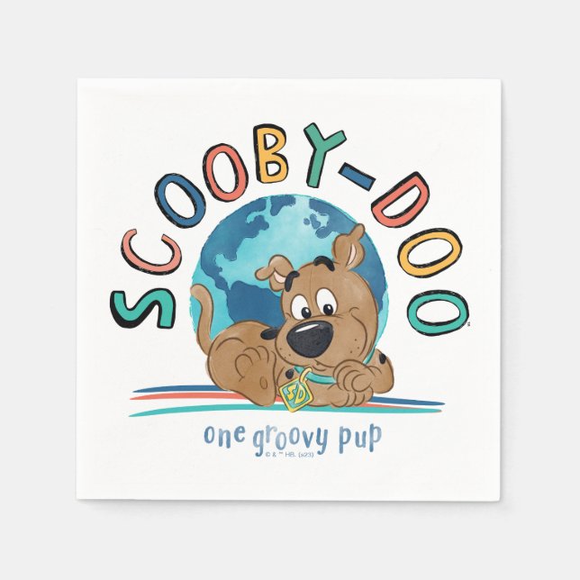 Servilleta De Papel Cuppy Scooby-Doo "One Groovy Pup" (Anverso)