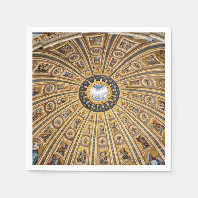 Servilleta De Papel Cúpula de la Basílica de San Pedro - Vaticano, Rom (Anverso)