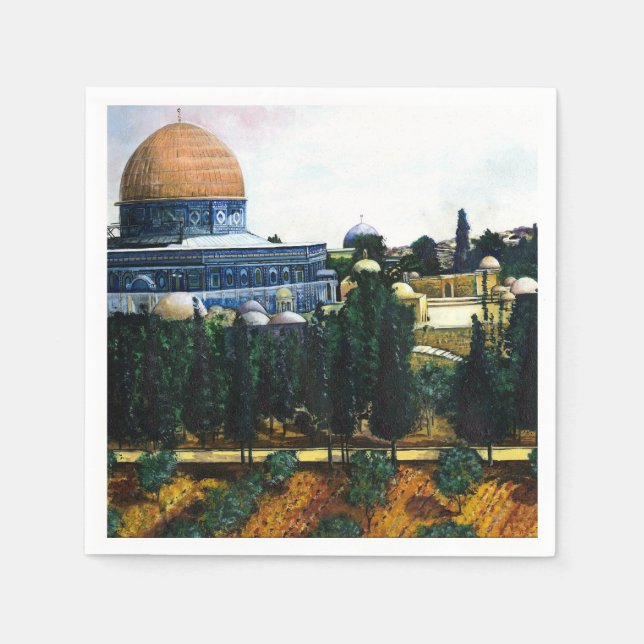 Servilleta De Papel Cúpula de la roca, Jerusalén (Anverso)