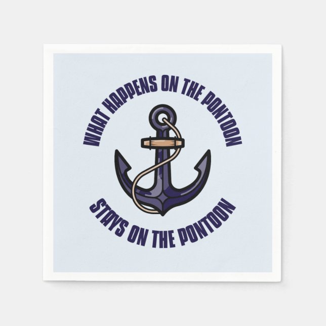 Servilleta De Papel Curioso qué pasa en el viaje de vacaciones de Pont (Anverso)