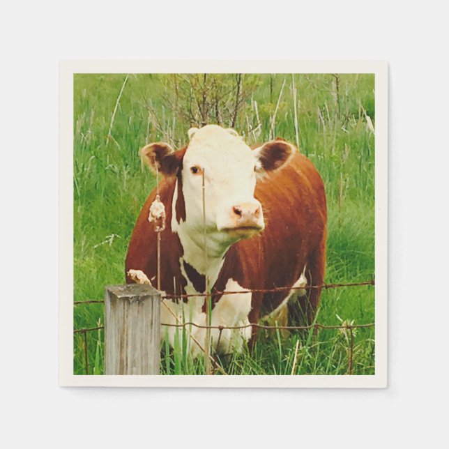 Servilleta De Papel Curioso Vaca 4Ricky (Anverso)