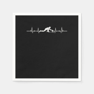 Servilleta De Papel Curling Heartbeat Ice Sports Gift