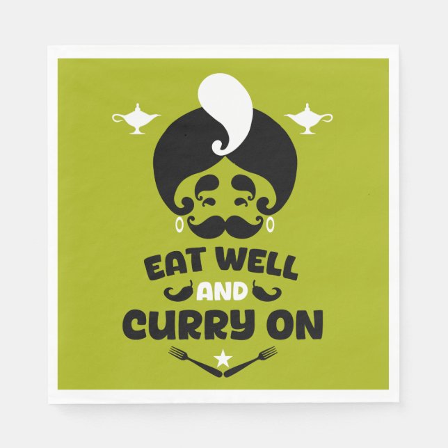 Servilleta De Papel Curry Chefs (Anverso)