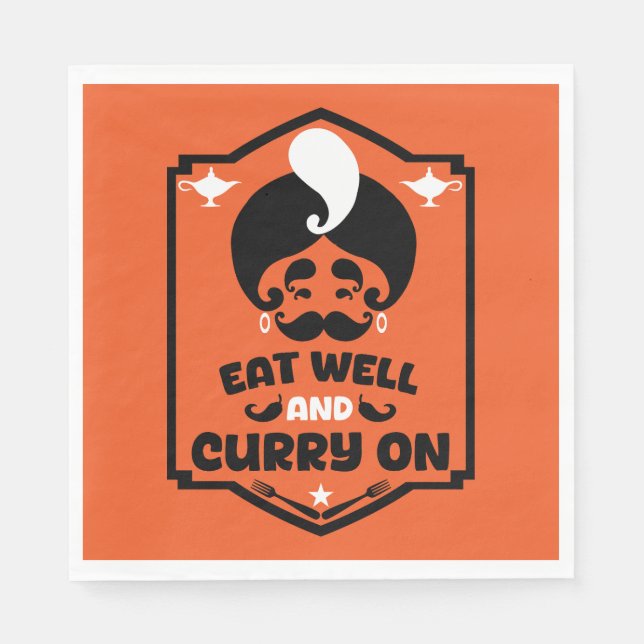 Servilleta De Papel Curry Chefs (Anverso)