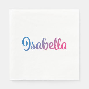 Servilleta De Papel Cursive elegante de Isabel
