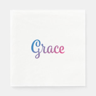 Servilleta De Papel Cursive elegante de la tolerancia