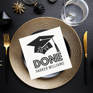 Servilleta De Papel Curso de clase "DONE" de cierre de graduación y de