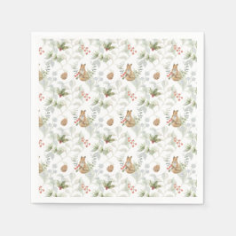 Servilleta De Papel Curte forestal de Fox Woodland Winter