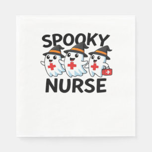 Servilleta De Papel Curte Halloween Enfermeras Fantasmas Personalizado