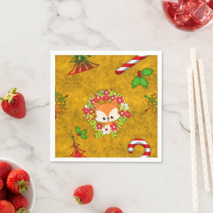 Servilleta De Papel Curte Navidades Fox
