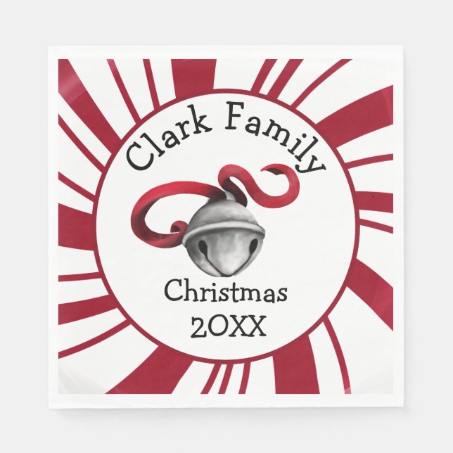 Servilleta De Papel Custom Family Christmas (Anverso)