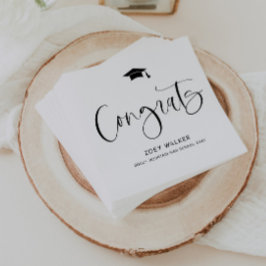 Servilleta De Papel Custom High School Or College Graduation Napkin