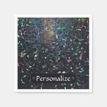 Custom Iridescent Abstract Stained Glass Pattern