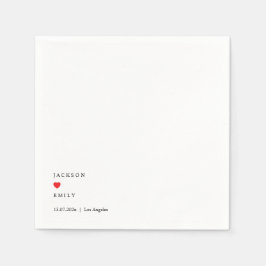 Servilleta De Papel Custom Minimalistic Wedding Napkins