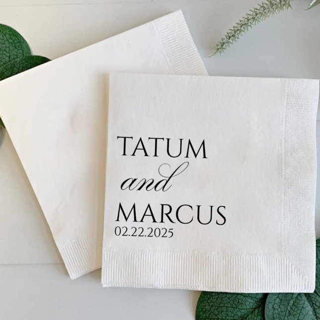 Servilleta De Papel Custom Napkins, Wedding, Anniversary, Engagement (Subido por el creador)