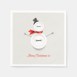 Servilleta De Papel Custom Snowman Merry Christmas Paper Napkins