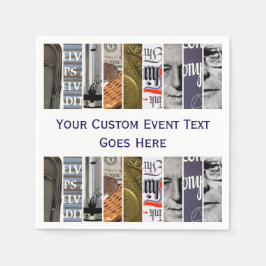 Servilleta De Papel Custom Text Slices of A Meeting | 12 Step Recovery