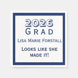 Servilleta De Papel Customizable Graduation