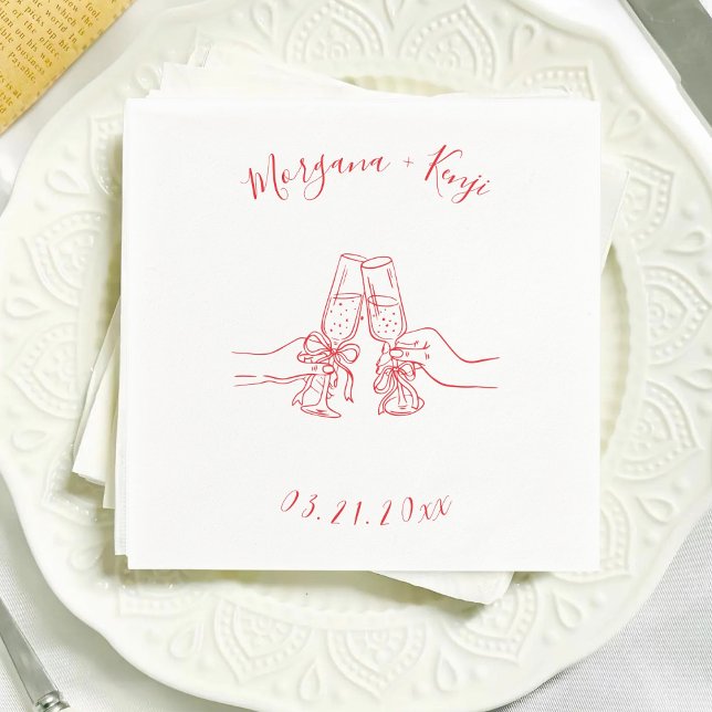 Servilleta De Papel Customized Wedding Engagement Party Bridal Shower (Subido por el creador)