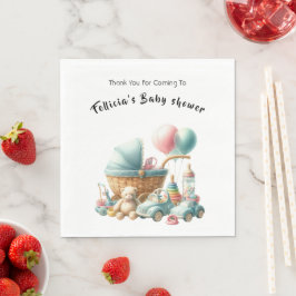 Servilleta De Papel Cuta acuarela Baby Toys I Baby Shower