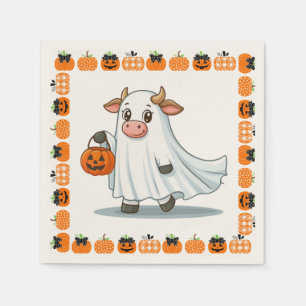 Servilleta De Papel Cuta, caprichosa, vaca fantasma