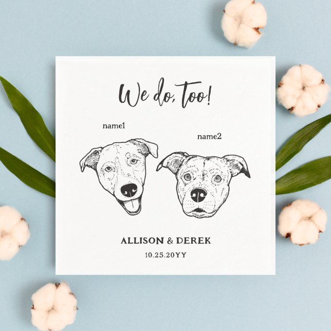 Servilleta De Papel Cute 2 perros Mascota Nosotros también lo hacemos  (Subido por el creador)