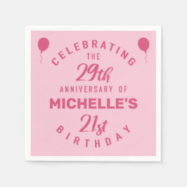 Servilleta De Papel Cute 50 cumpleaños personalizado