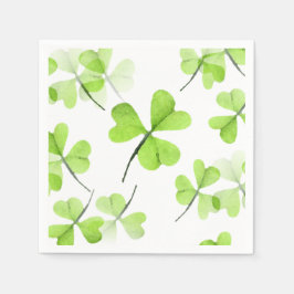 Servilleta De Papel Cute acuarela Shamrock Pattern St Patrick's Day