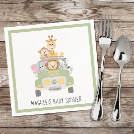 Servilleta De Papel Cute Animal Safari Baby Shower