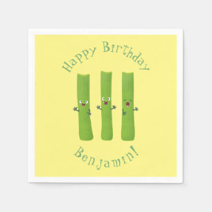 Servilleta De Papel Cute apio palitos trio verduras personalizados