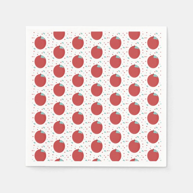 Servilleta De Papel Cute Apple Picking Birthday Party Confetti (Anverso)