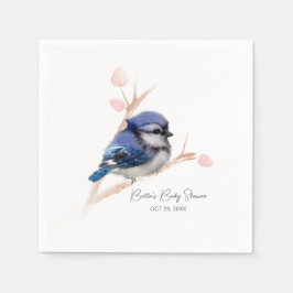 Servilleta De Papel Cute Baby Blue Jay Baby Shower