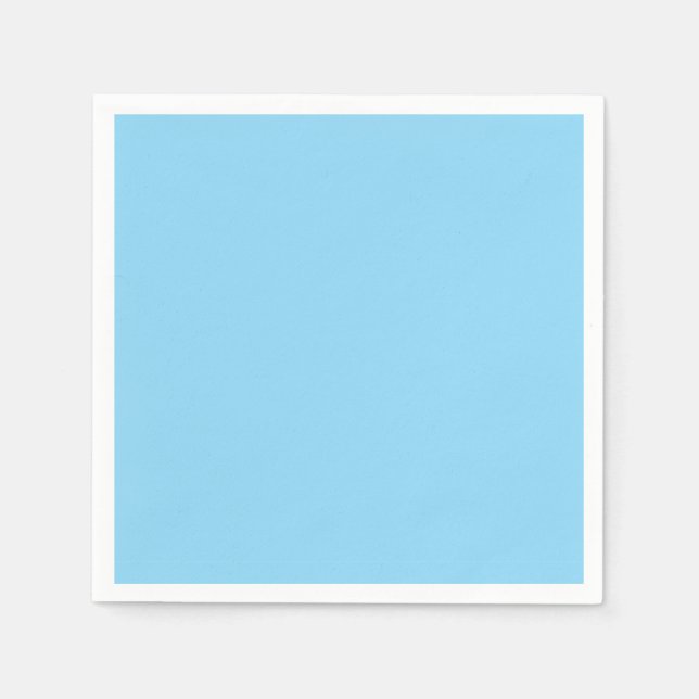 Servilleta De Papel Cute Baby Blue Solid Napkins (Anverso)
