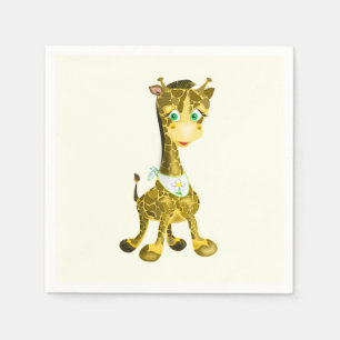 Servilleta De Papel Cute Baby Giraffe