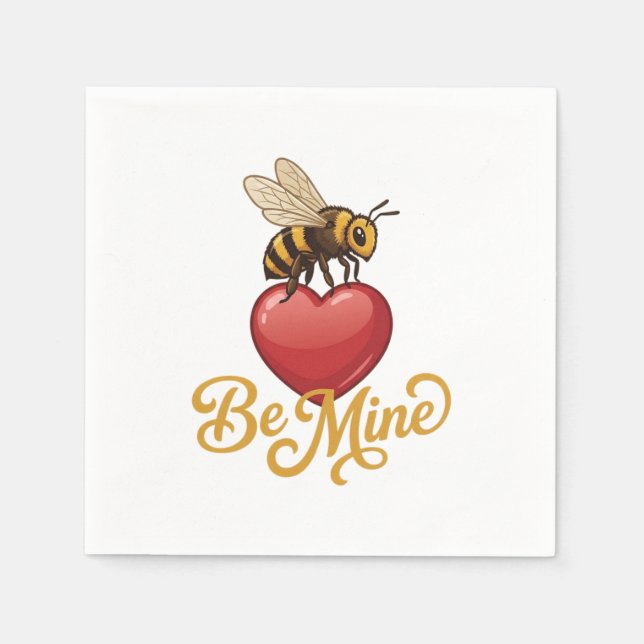 Servilleta De Papel Cute Be Mine Panal  (Anverso)