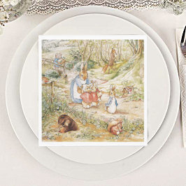Servilleta De Papel Cute Beatrix Potter Peter y amigos