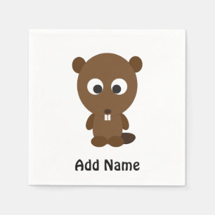 Servilleta De Papel Cute Beaver